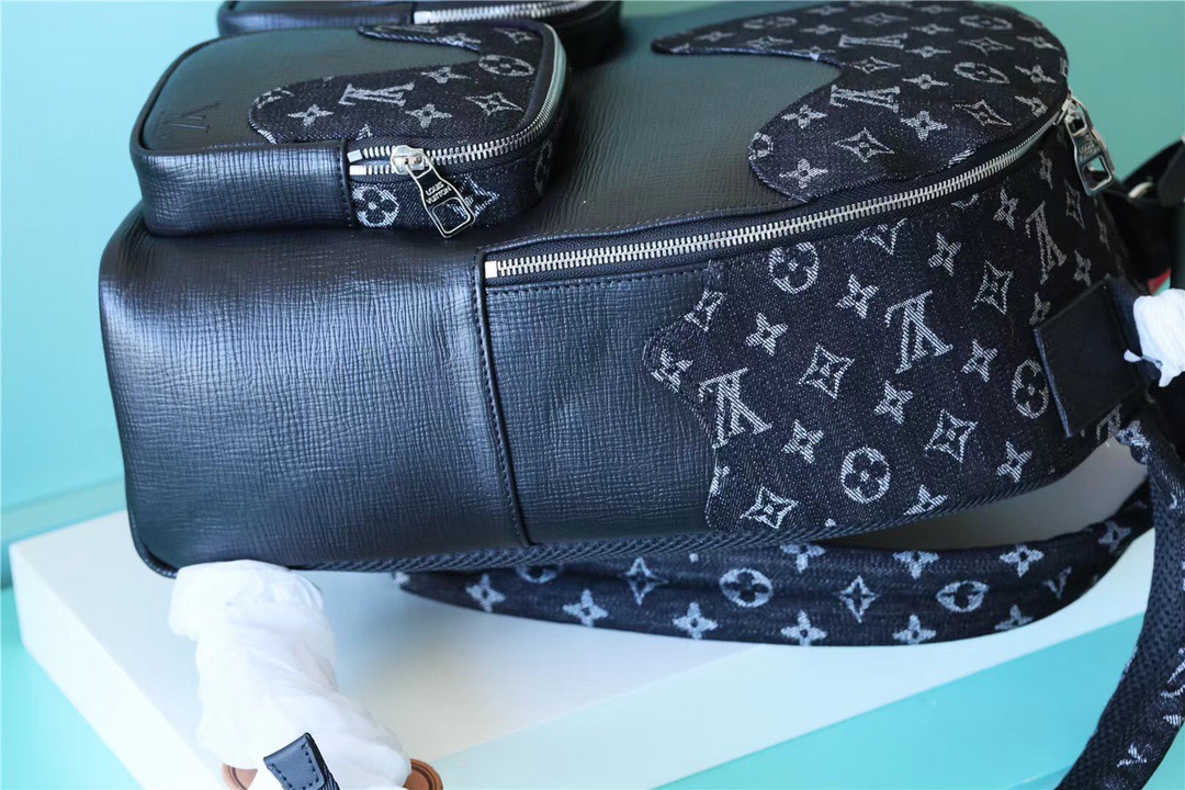 Louis Vuitton Multipocket Backpack Monogram Drip Black By Nigo For Men, Men’s Bags 40cm