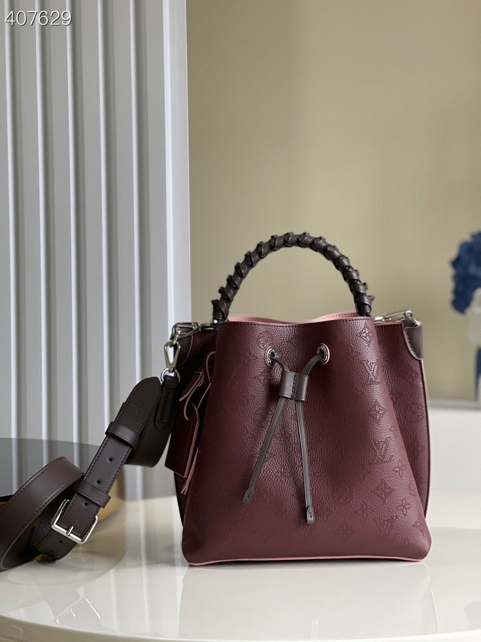 Louis Vuitton Muria Bucket Bag For Women, Women’s Handbags, Shoulder And Crossbody Bags Burgundy 9.8in/25cm LV