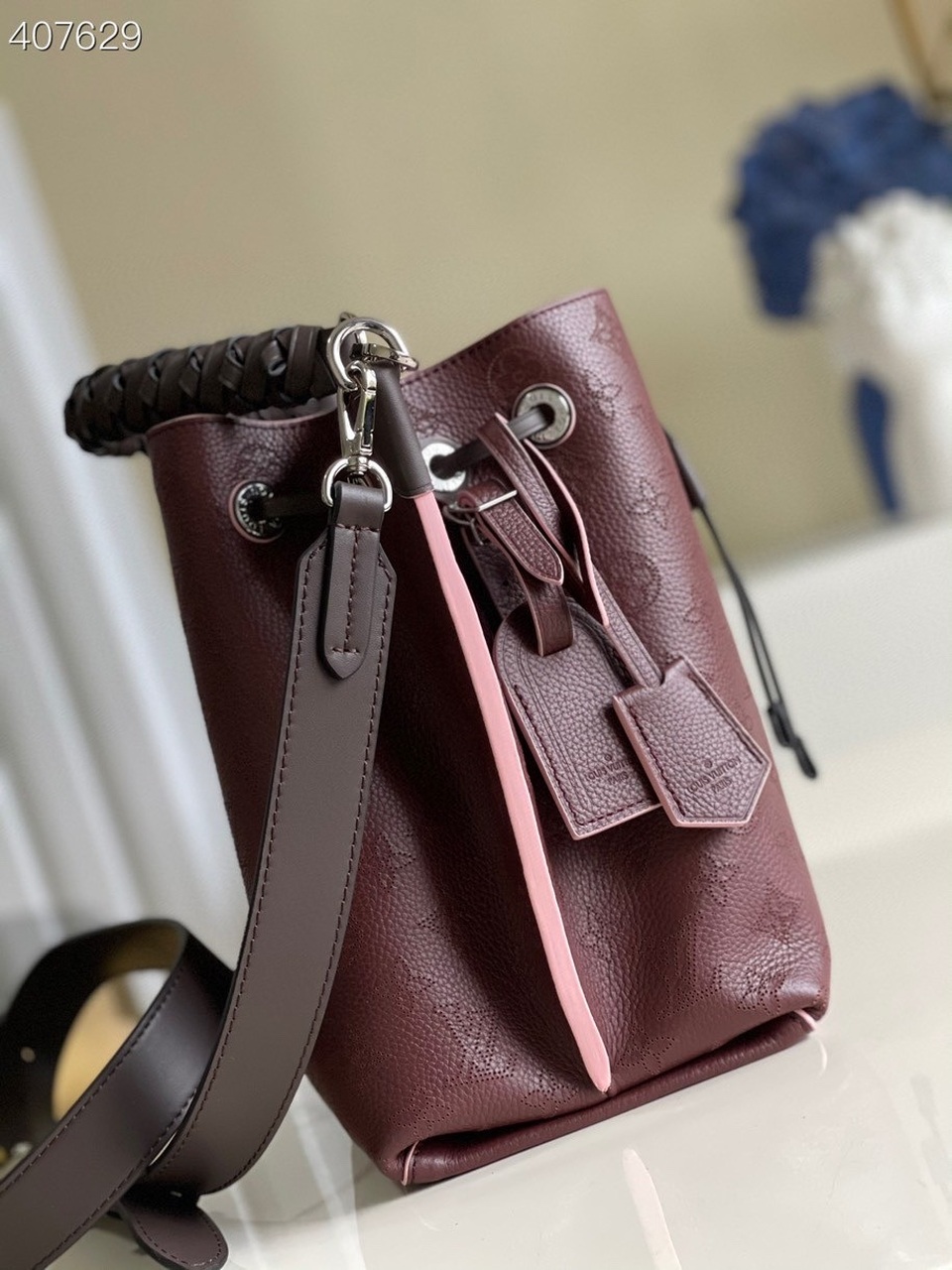 Louis Vuitton Muria Bucket Bag For Women, Women’s Handbags, Shoulder And Crossbody Bags Burgundy 9.8in/25cm LV