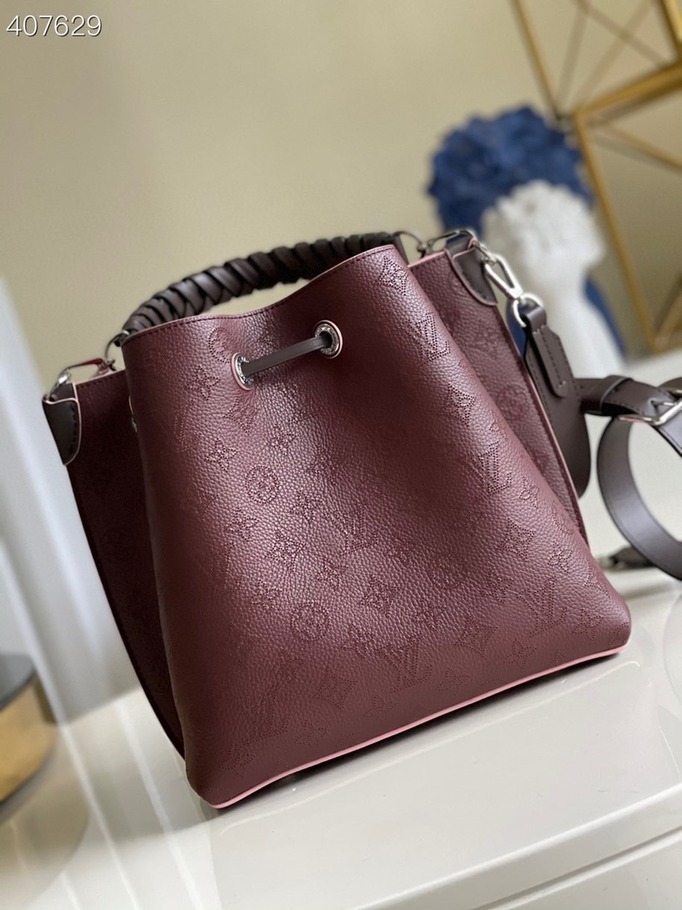 Louis Vuitton Muria Bucket Bag For Women, Women’s Handbags, Shoulder And Crossbody Bags Burgundy 9.8in/25cm LV