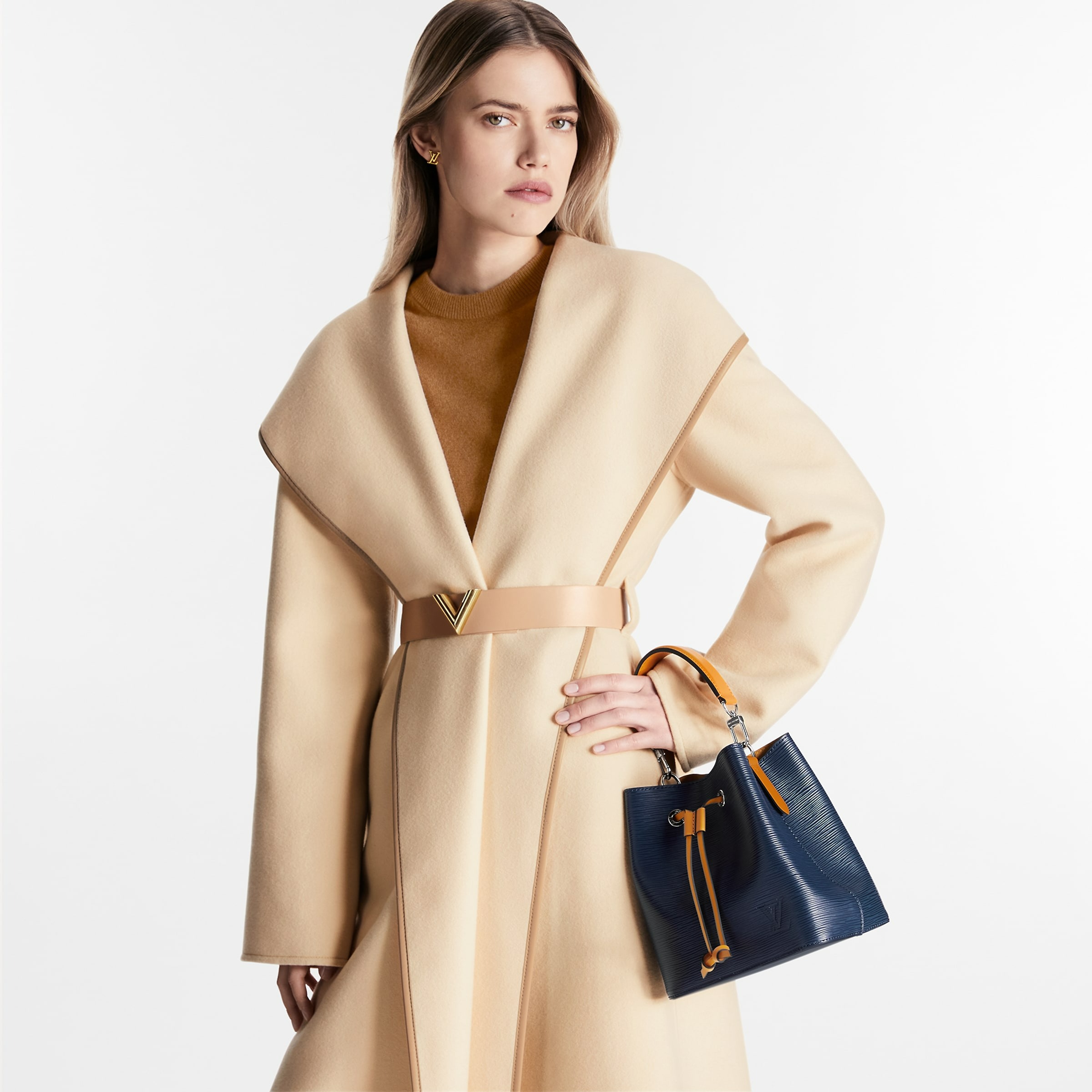 Louis Vuitton NéoNoé BB Indio Safran Bag For Women- 7.9 Inches/ 20 Cm