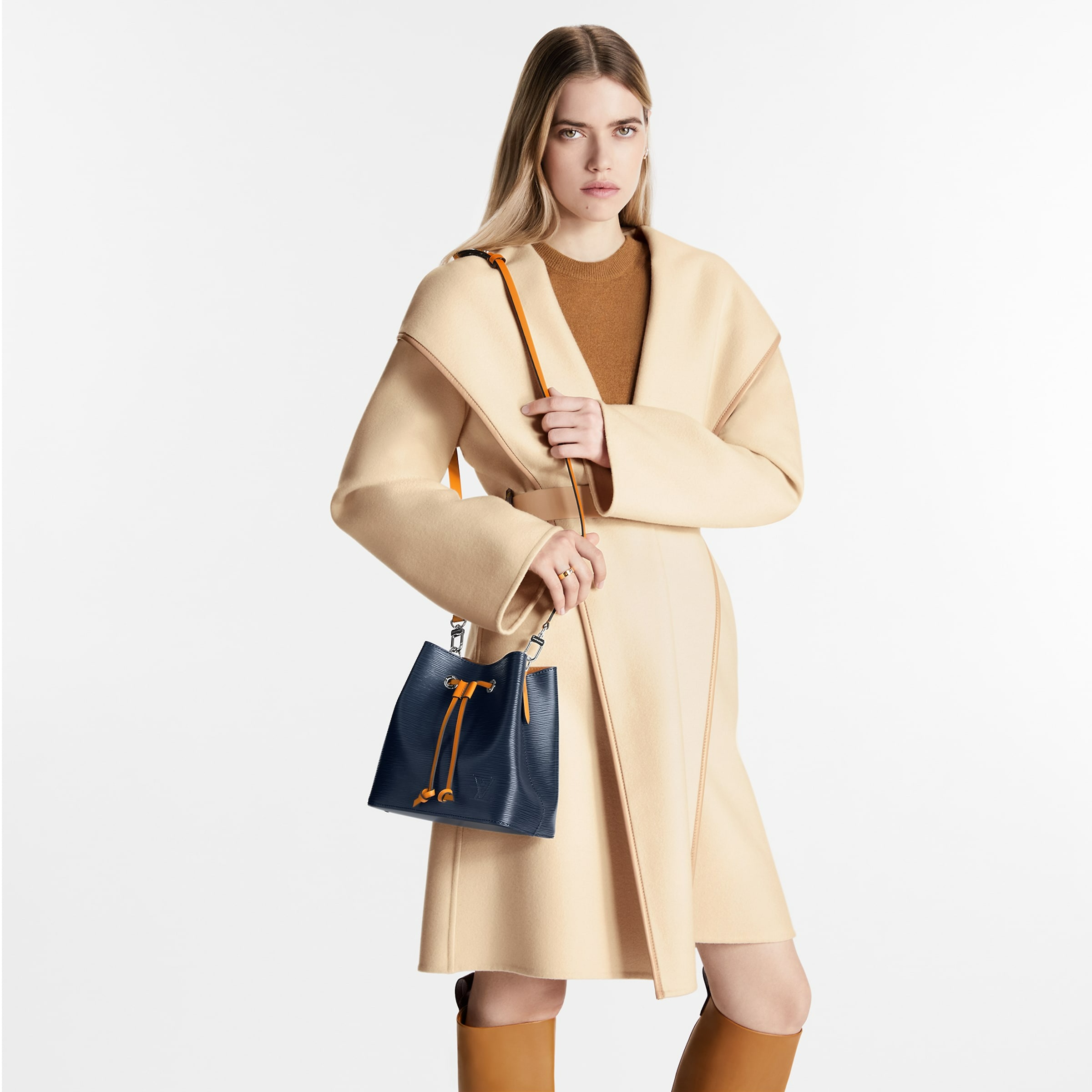 Louis Vuitton NéoNoé BB Indio Safran Bag For Women- 7.9 Inches/ 20 Cm