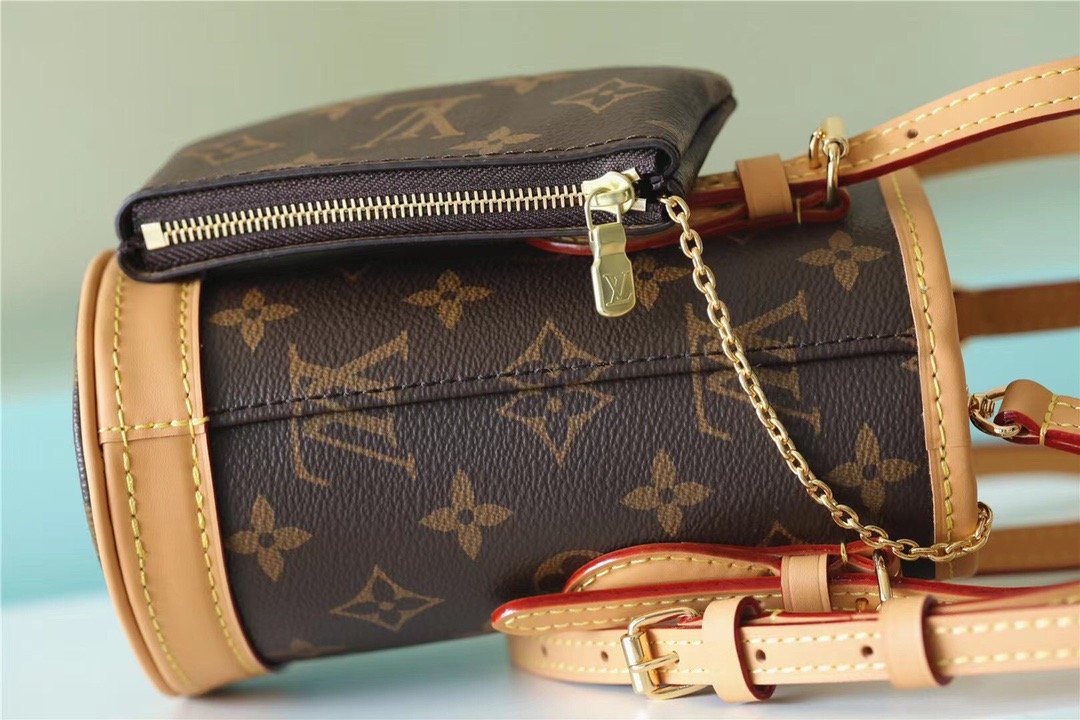 Louis Vuitton Nano Bucket Bag Monogram Canvas Brown For Women Brown 6.7in/17cm LV 
