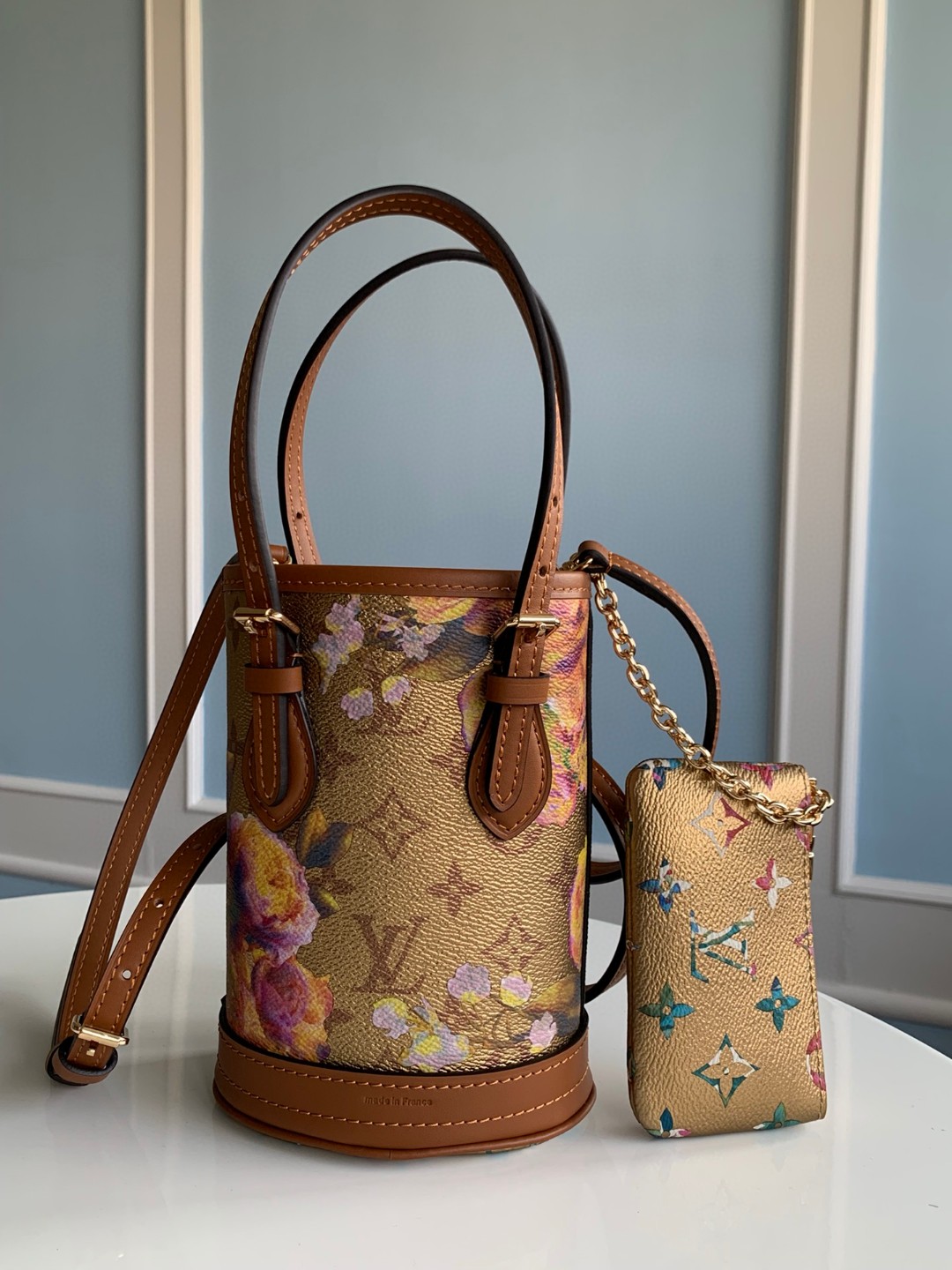 Louis Vuitton Nano Bucket Gold For Women, Women’s Handbags, Shoulder Bags And Crossbody Bags 6.7in/17cm
