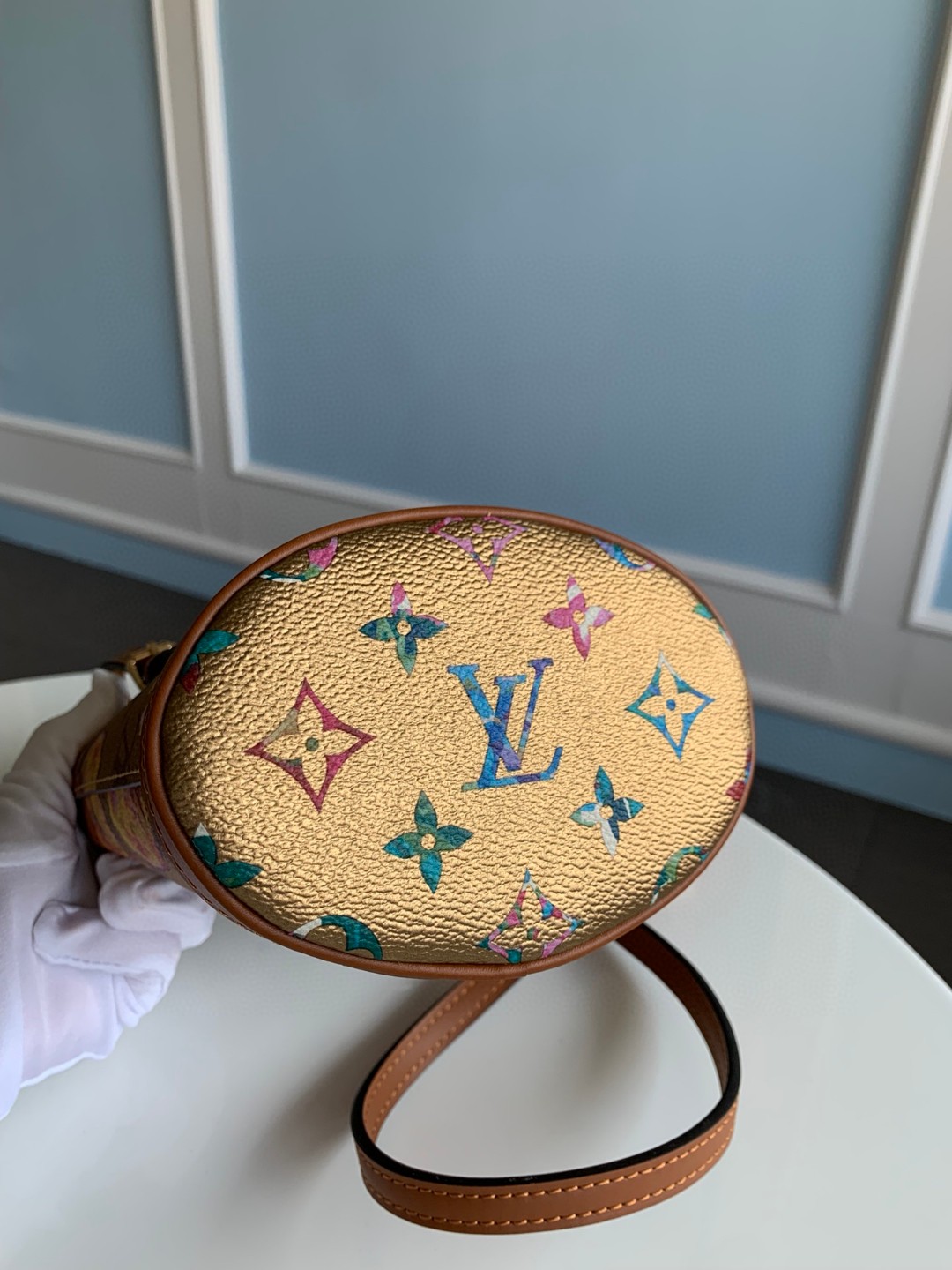 Louis Vuitton Nano Bucket Gold For Women, Women’s Handbags, Shoulder Bags And Crossbody Bags 6.7in/17cm