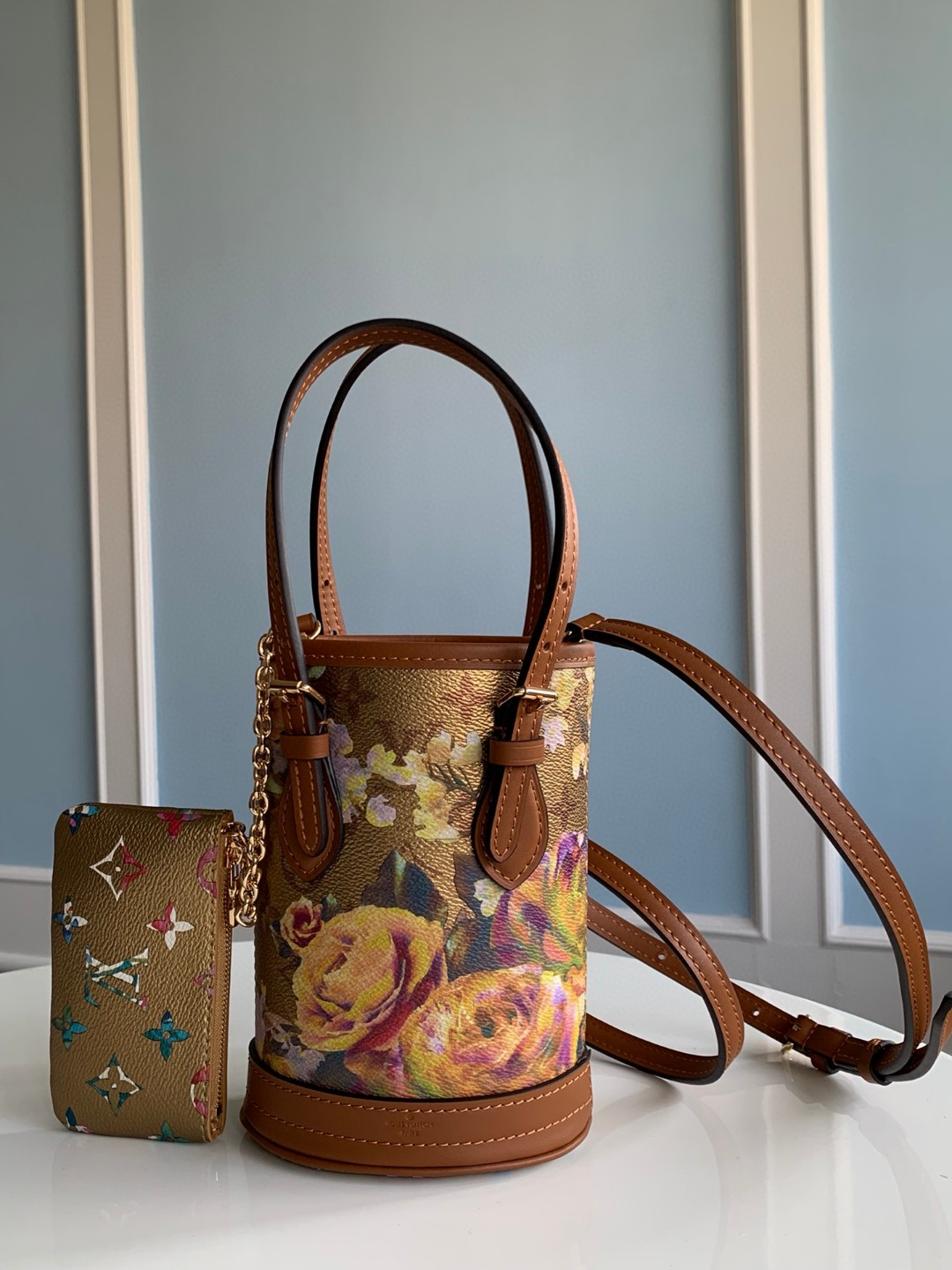 Louis Vuitton Nano Bucket Gold For Women, Women’s Handbags, Shoulder Bags And Crossbody Bags 6.7in/17cm
