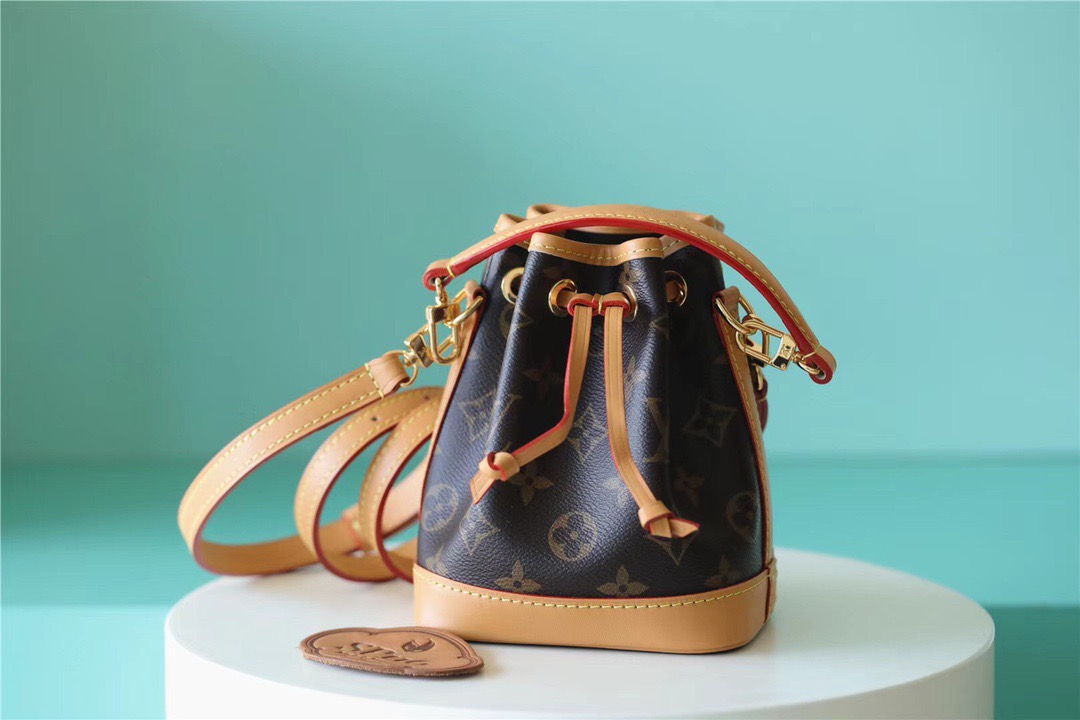 Louis Vuitton Nano Noe Monogram Canvas For Women, Women’s Handbags, Shoulder And Crossbody Bags 16cm/6.3in