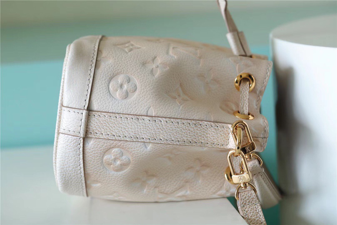 Louis Vuitton Nano Noe Monogram Empreinte Light Beige For Women, Women’s Handbags, Shoulder And Crossbody Bags 6.3in/16cm