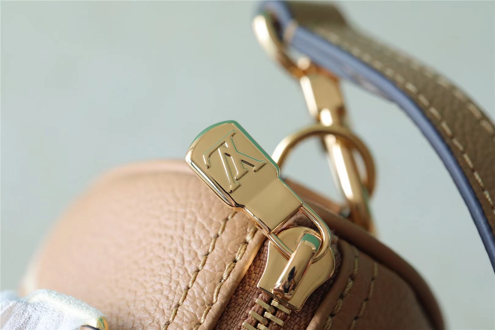 Louis Vuitton Nano Speedy Monogram Empreinte Arizona Beige / Cream For Women, Women’s Handbags, Shoulder And Crossbody Bags 6.3in/16cm