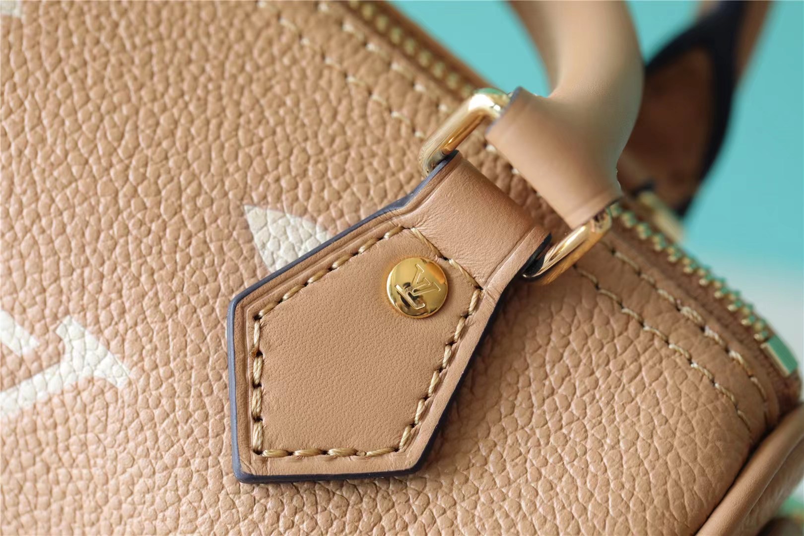 Louis Vuitton Nano Speedy Monogram Empreinte Arizona Beige / Cream For Women, Women’s Handbags, Shoulder And Crossbody Bags 6.3in/16cm