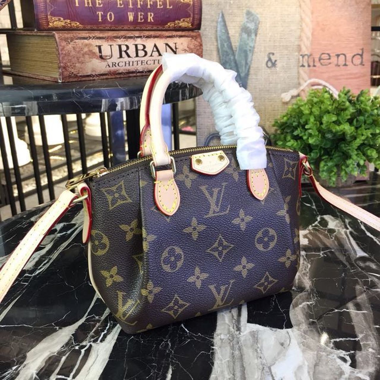 Louis Vuitton Nano Turenne Monogram Canvas For Women, Women’s Handbags, Shoulder And Crossbody Bags 6.7in/17cm
