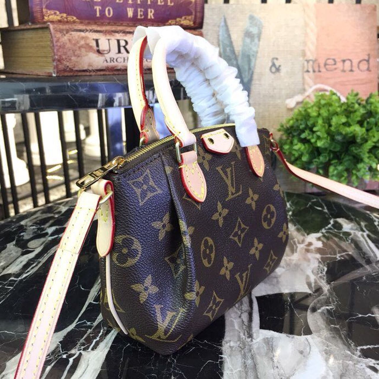 Louis Vuitton Nano Turenne Monogram Canvas For Women, Women’s Handbags, Shoulder And Crossbody Bags 6.7in/17cm