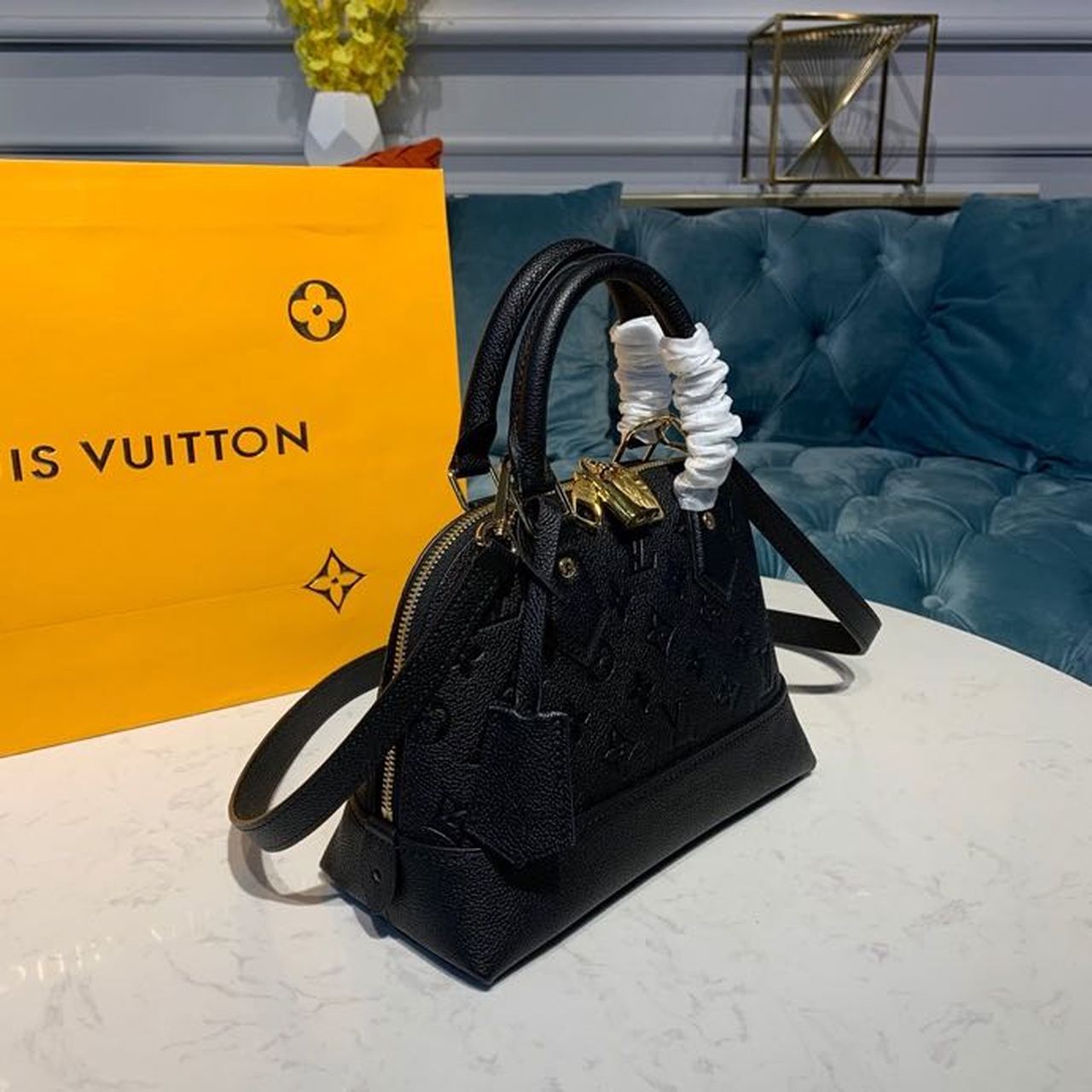 Louis Vuitton Neo Alma BB Monogram Empreinte Canvas Black For Women, Women’s Handbags, Shoulder And Crossbody Bags 9.8in/25cm