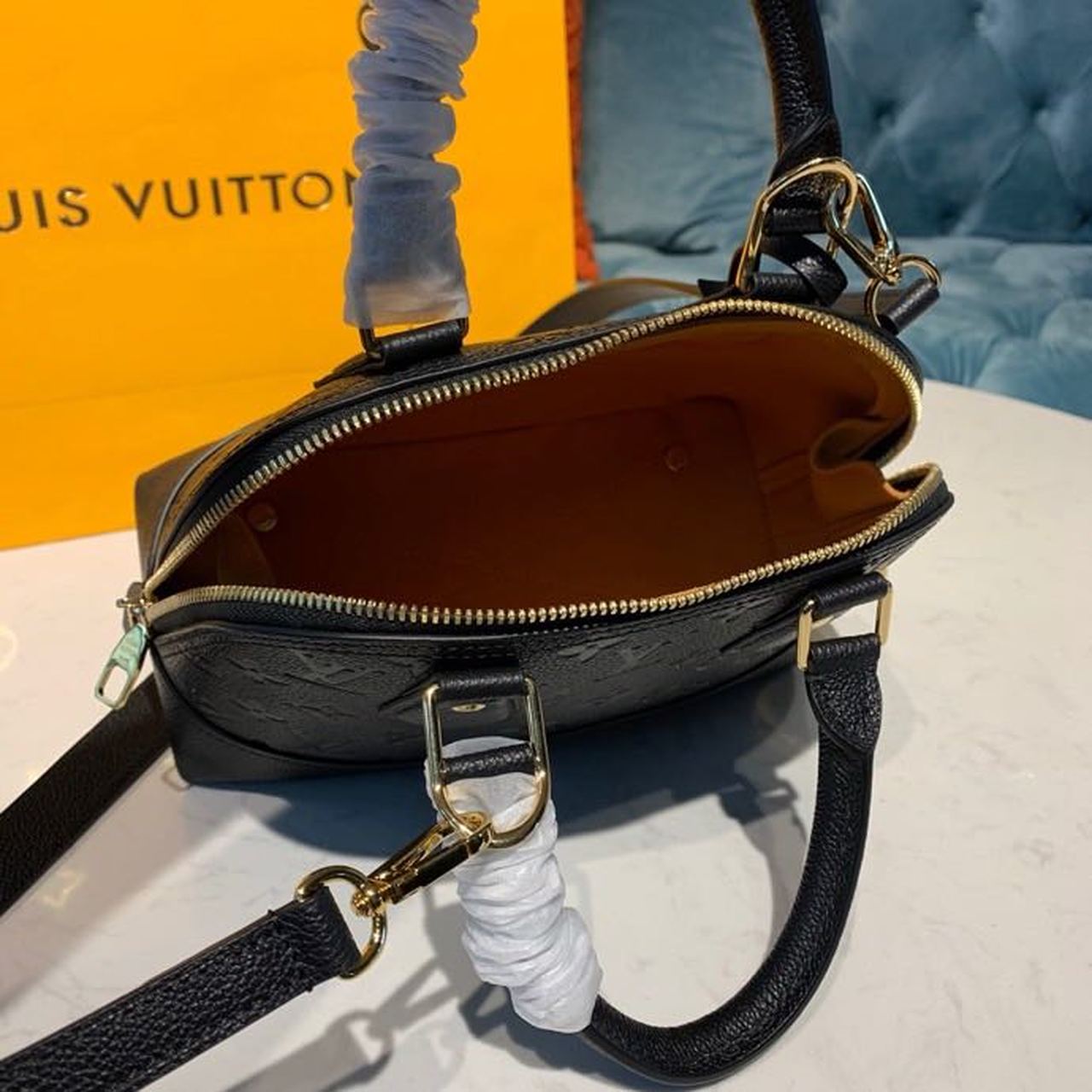 Louis Vuitton Neo Alma BB Monogram Empreinte Canvas Black For Women, Women’s Handbags, Shoulder And Crossbody Bags 9.8in/25cm