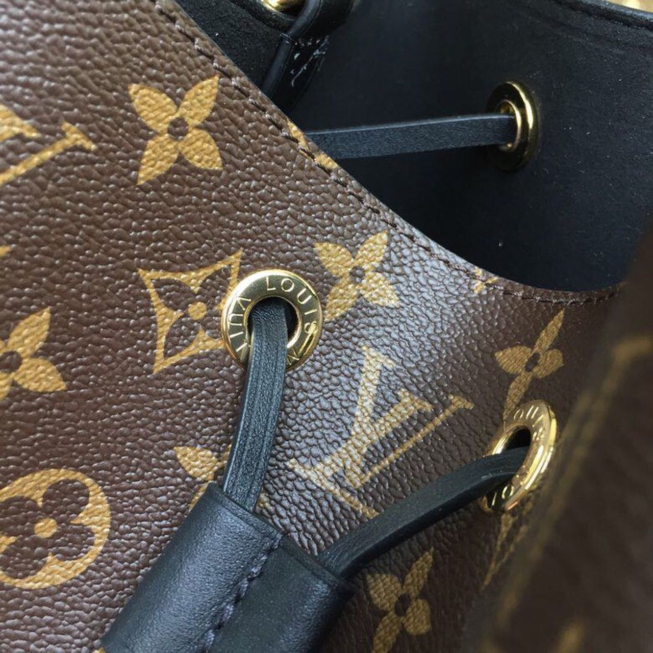 Louis Vuitton NeoNoe MM Bucket Bag Monogram Canvas Black For Women, Women’s Handbags, Shoulder And Crossbody Bags 10.2in/26cm