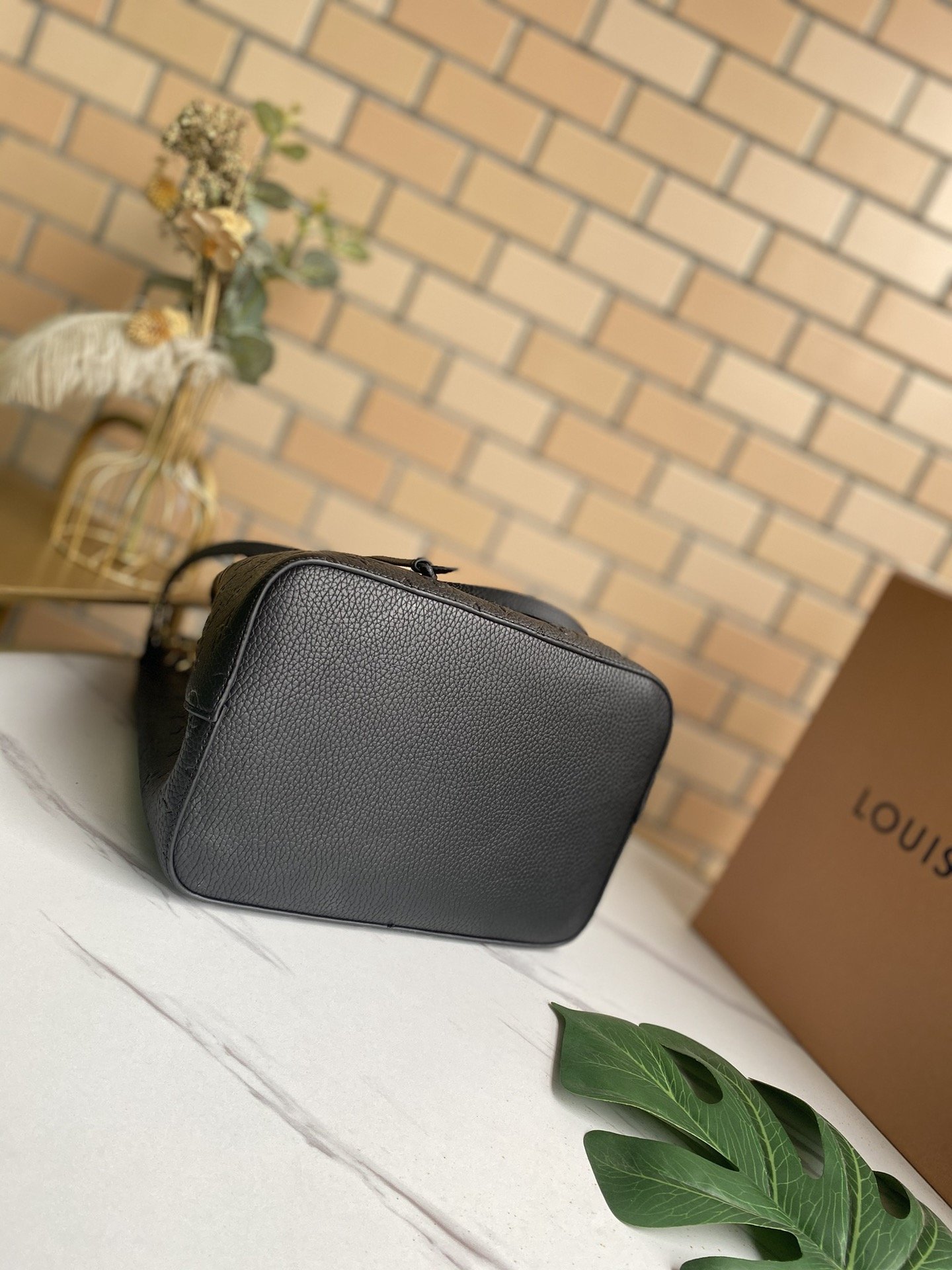 Louis Vuitton NeoNoe MM Bucket Bag Monogram Empreinte Black For Women, Women’s Handbags, Shoulder Bags 10.2in/26cm