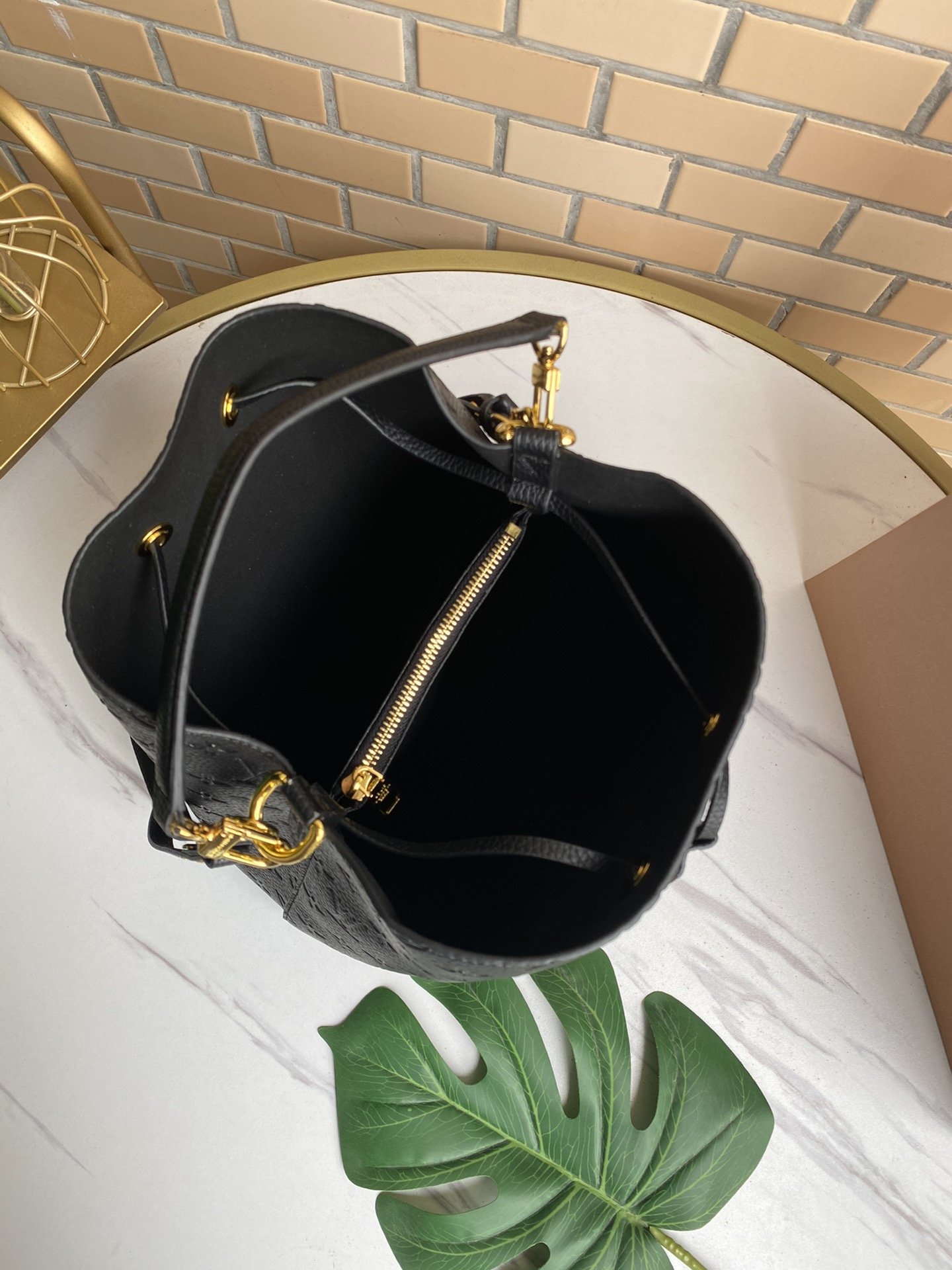 Louis Vuitton NeoNoe MM Bucket Bag Monogram Empreinte Black For Women, Women’s Handbags, Shoulder Bags 10.2in/26cm