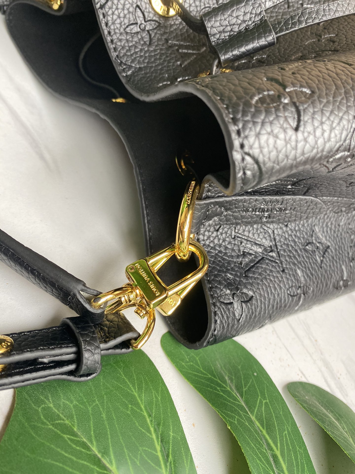 Louis Vuitton NeoNoe MM Bucket Bag Monogram Empreinte Black For Women, Women’s Handbags, Shoulder Bags 10.2in/26cm