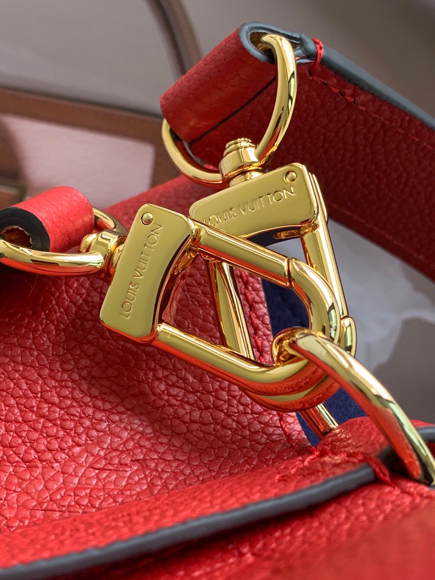 Louis Vuitton NeoNoe MM Bucket Bag Monogram Empreinte Red For Women, Women’s Bags, Shoulder Bags 10.2in/26cm LV