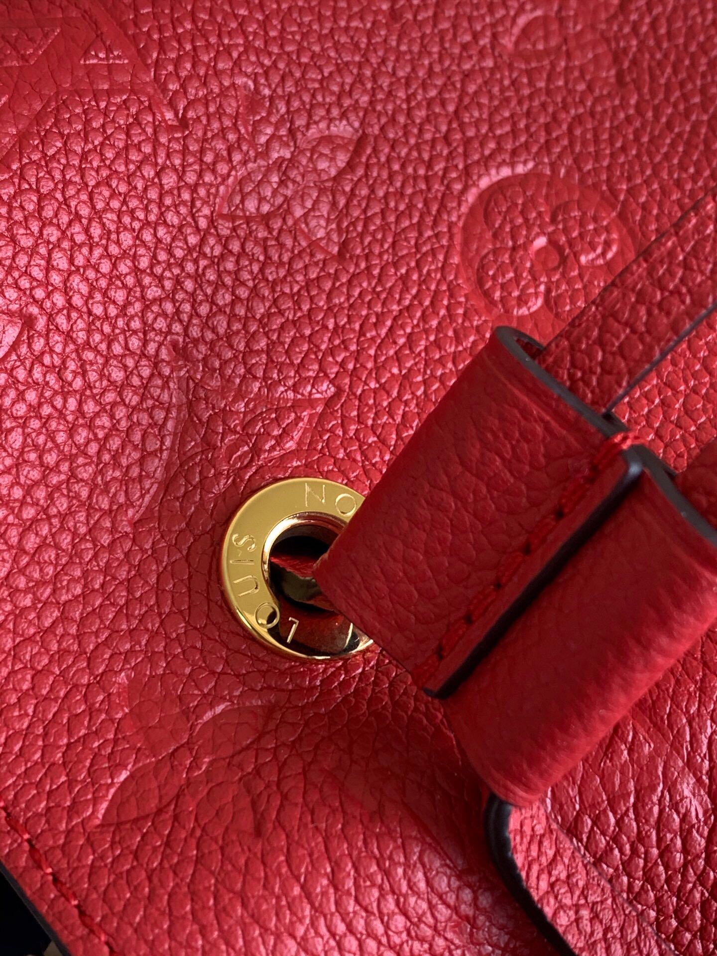 Louis Vuitton NeoNoe MM Bucket Bag Monogram Empreinte Red For Women, Women’s Bags, Shoulder Bags 10.2in/26cm LV