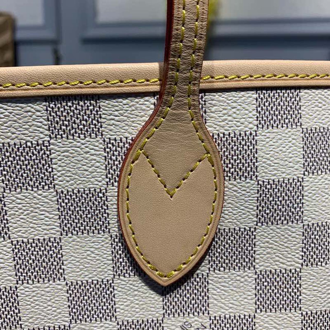 Louis Vuitton Neverfull GM Tote Bag Damier Azur Canvas Rose Ballerine Pink For Women, Women’s Handbags, Shoulder Bags 15.4in/39cm