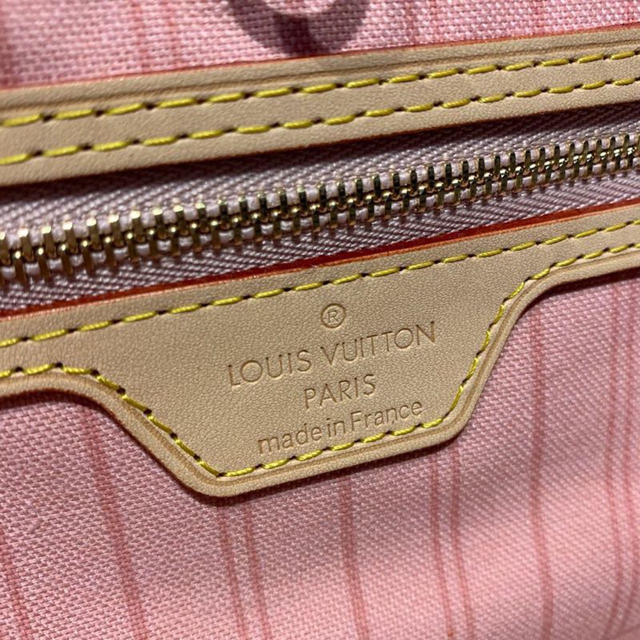 Louis Vuitton Neverfull GM Tote Bag Damier Azur Canvas Rose Ballerine Pink For Women, Women’s Handbags, Shoulder Bags 15.4in/39cm