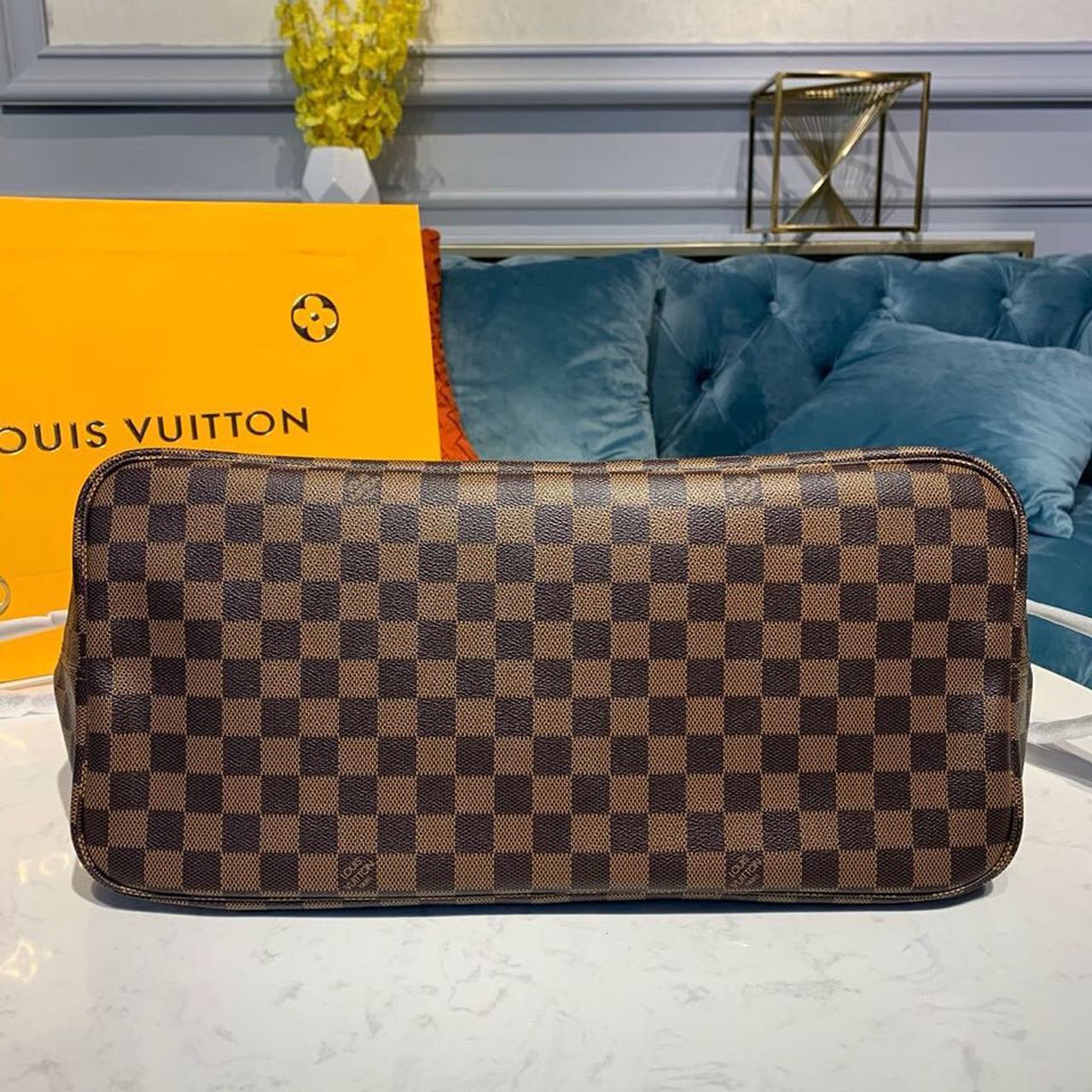 Louis Vuitton Neverfull GM Tote Bag Damier Ebene Canvas Cerise Red For Women, Women’s Handbags, Shoulder Bags 15.7in/40cm
