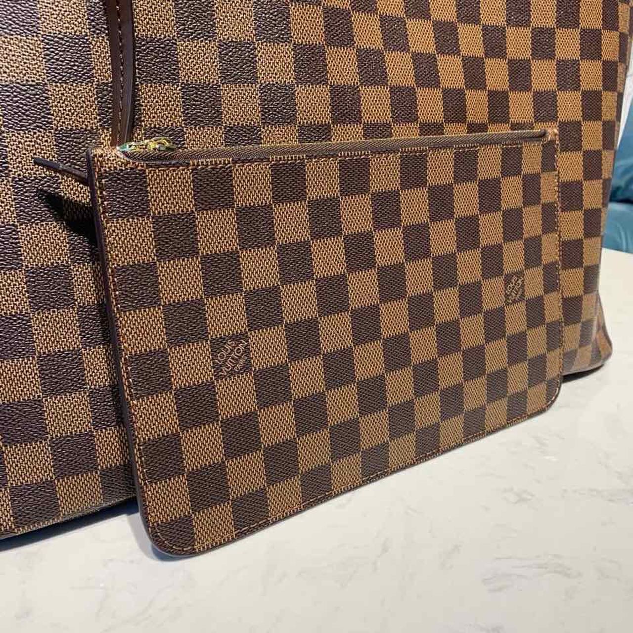 Louis Vuitton Neverfull GM Tote Bag Damier Ebene Canvas Cerise Red For Women, Women’s Handbags, Shoulder Bags 15.7in/40cm