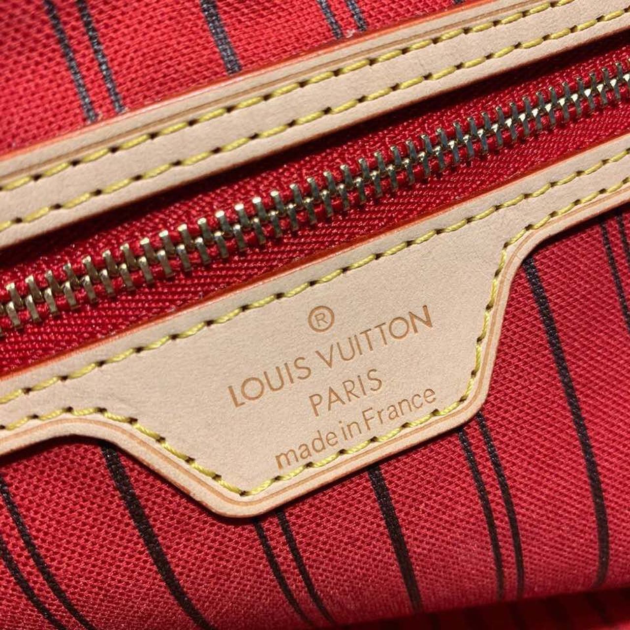 Louis Vuitton Neverfull GM Tote Bag Monogram Canvas Red For Women, Women’s Handbags, Shoulder Bags 15.7in/40cm