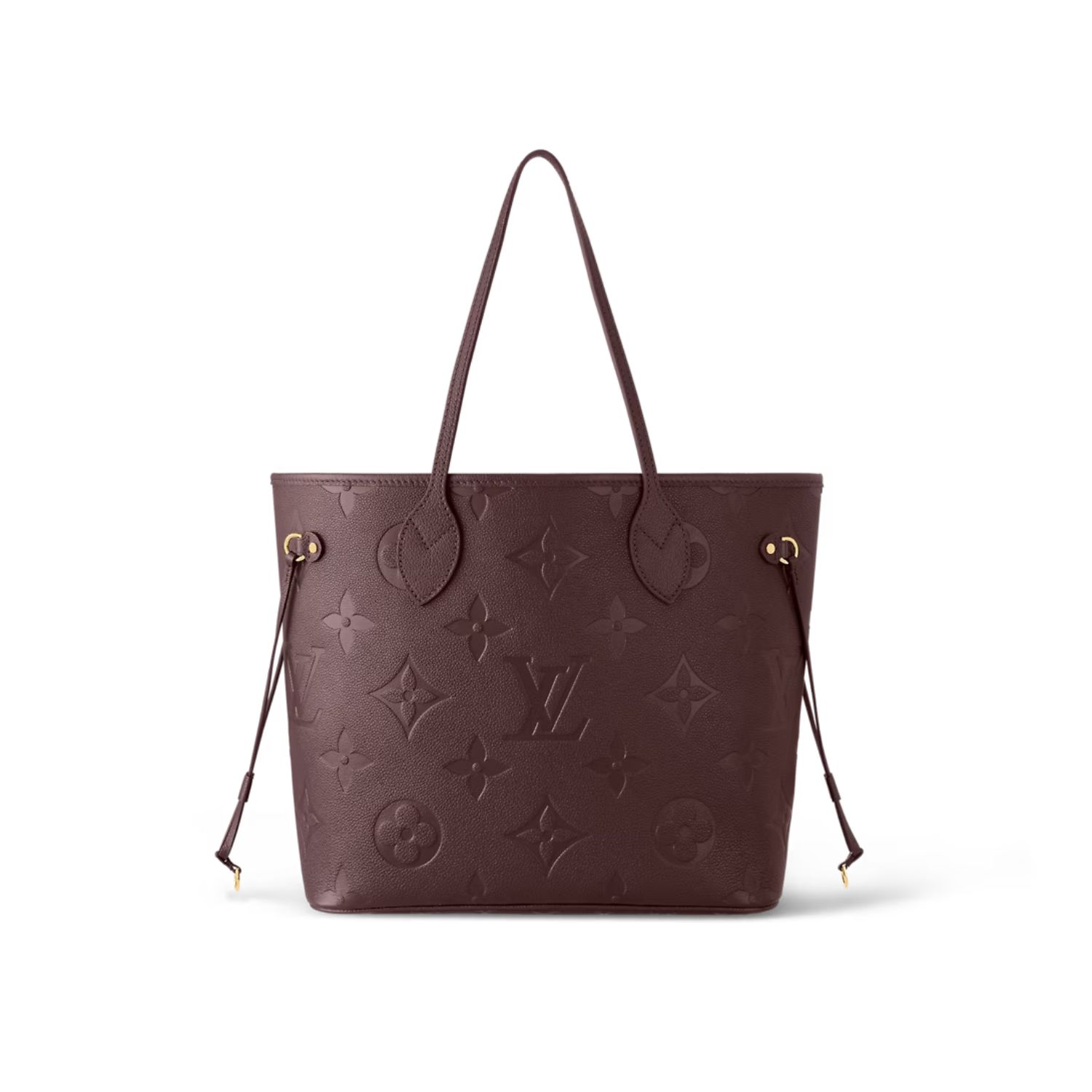 Louis Vuitton Neverfull MM Bag Wine For Women- 12.2 Inches/ 30.9 Cm
