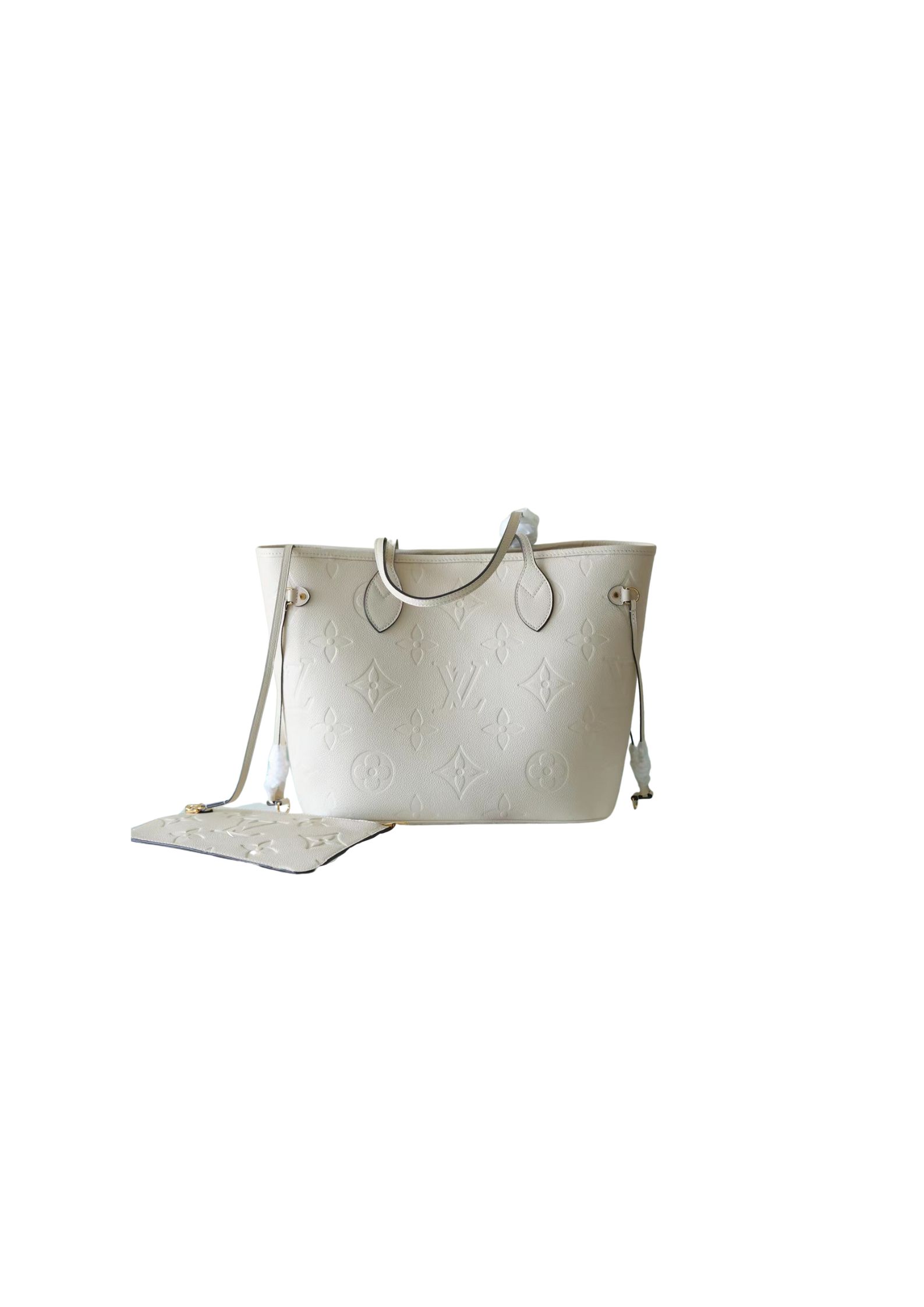 Louis Vuitton Neverfull MM Beige For Women 12.2in/ 31cm