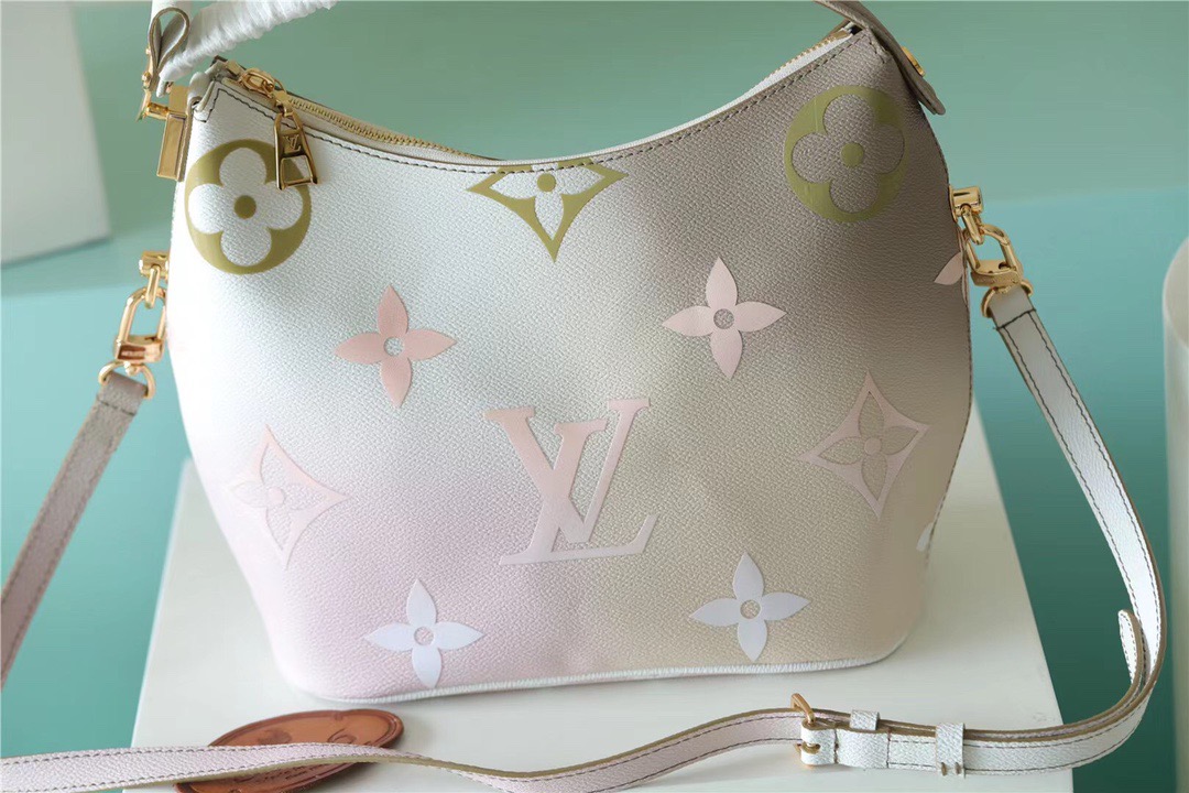 Louis Vuitton Neverfull MM Monogram Canvas Sunset Kaki For Women, Women’s Handbags, Shoulder and Crossbody Bags 9.4in/24cm