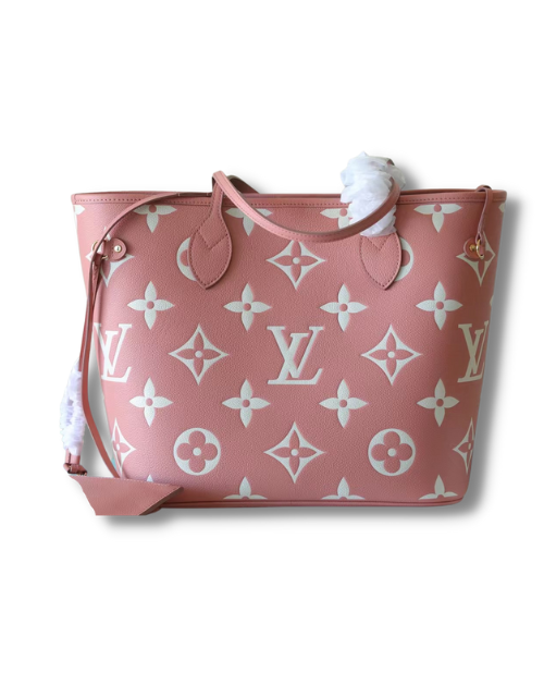 Louis Vuitton Neverfull MM Monogram Empreinte Pink For Women 12.2in/31cm