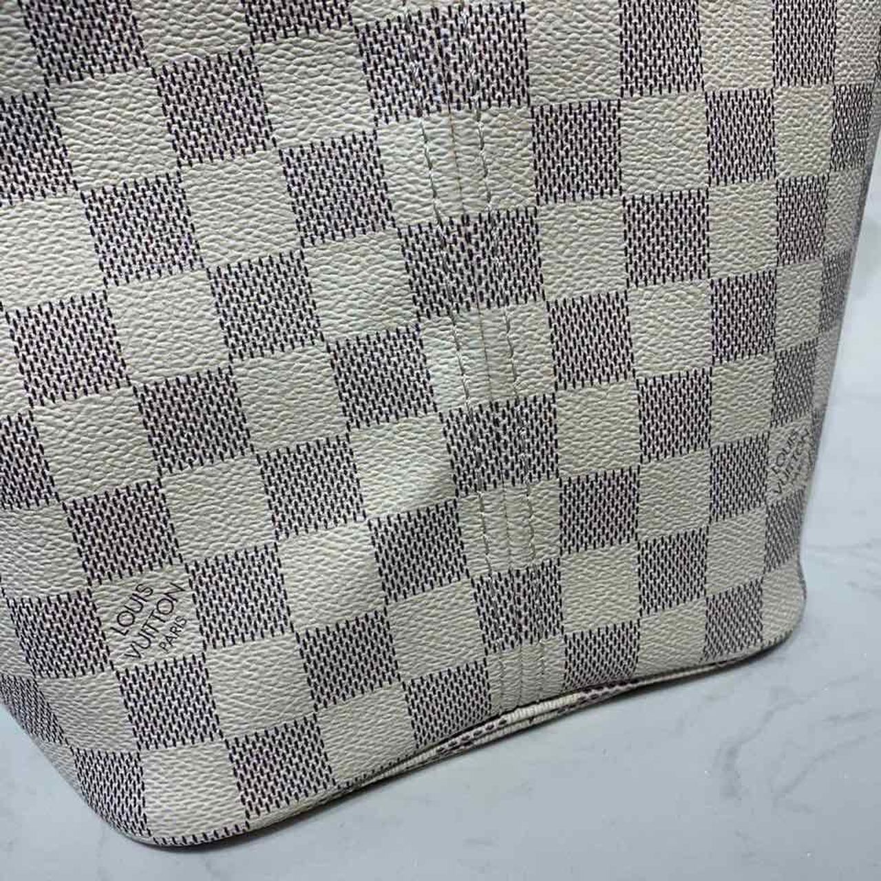Louis Vuitton Neverfull MM Tote Bag Damier Azur Canvas Rose Ballerine Pink For Women, Women’s Bags, Shoulder Bags 12.2in/31cm