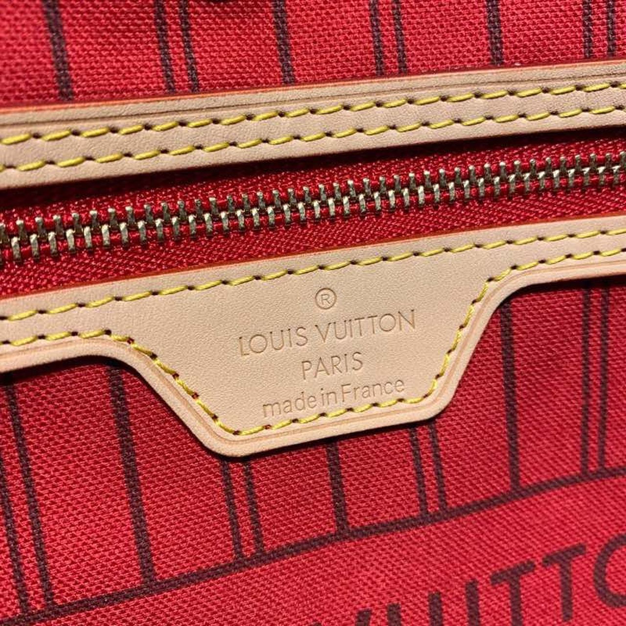 Louis Vuitton Neverfull MM Tote Bag Monogram Canvas Cerise Red For Women, Women’s Handbags, Shoulder Bags 12.2in/31cm