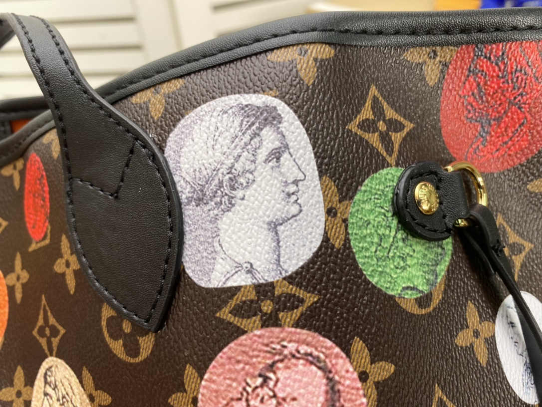 Louis Vuitton Neverfull MM Tote Bag Monogram Canvas Part Of The LVxFornasetti Collection For Fall-Winter Season, Women’s Handbags, Shoulder Bags 12.2in/31cm