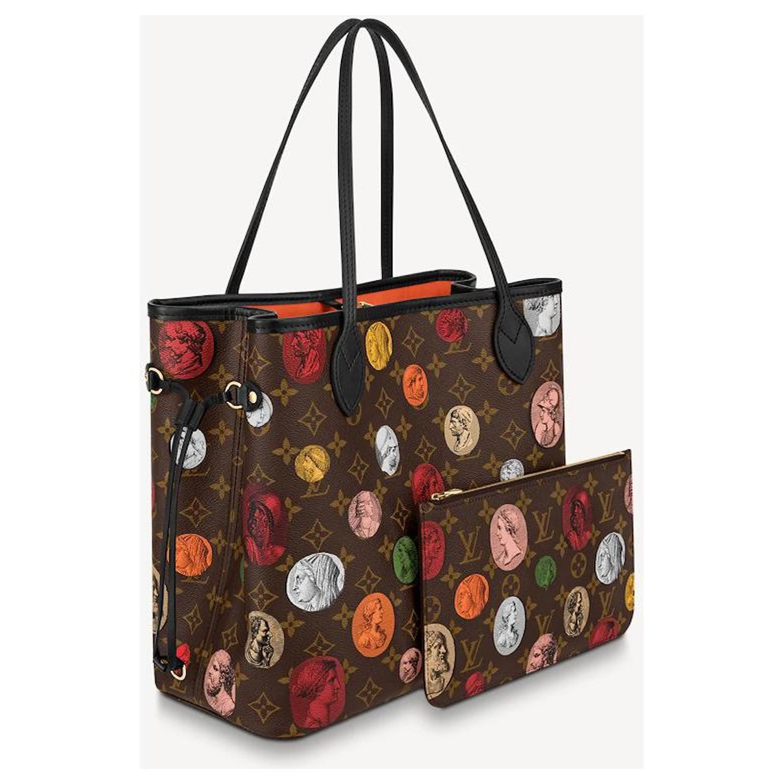 Louis Vuitton Neverfull MM Tote Bag Monogram Canvas Part Of The LVxFornasetti Collection For Fall-Winter Season, Women’s Handbags, Shoulder Bags 12.2in/31cm