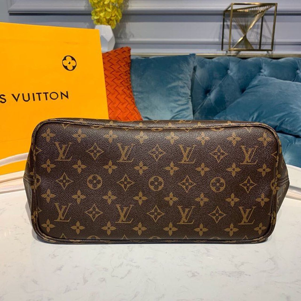 Louis Vuitton Neverfull MM Tote Bag Monogram Canvas Rose Ballerine Pink For Women, Women’s Handbags, Shoulder Bags 12.6in/32cm