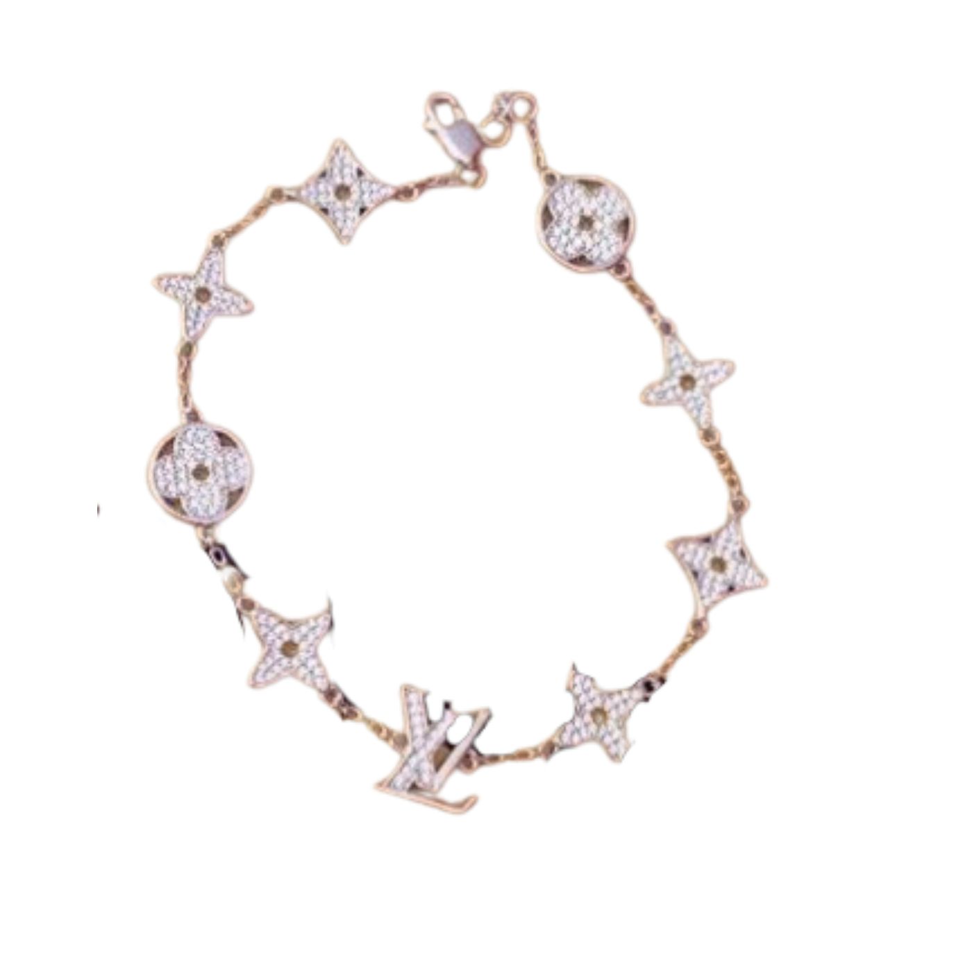 Louis Vuitton Nine Flower Bracelet Silver For Women