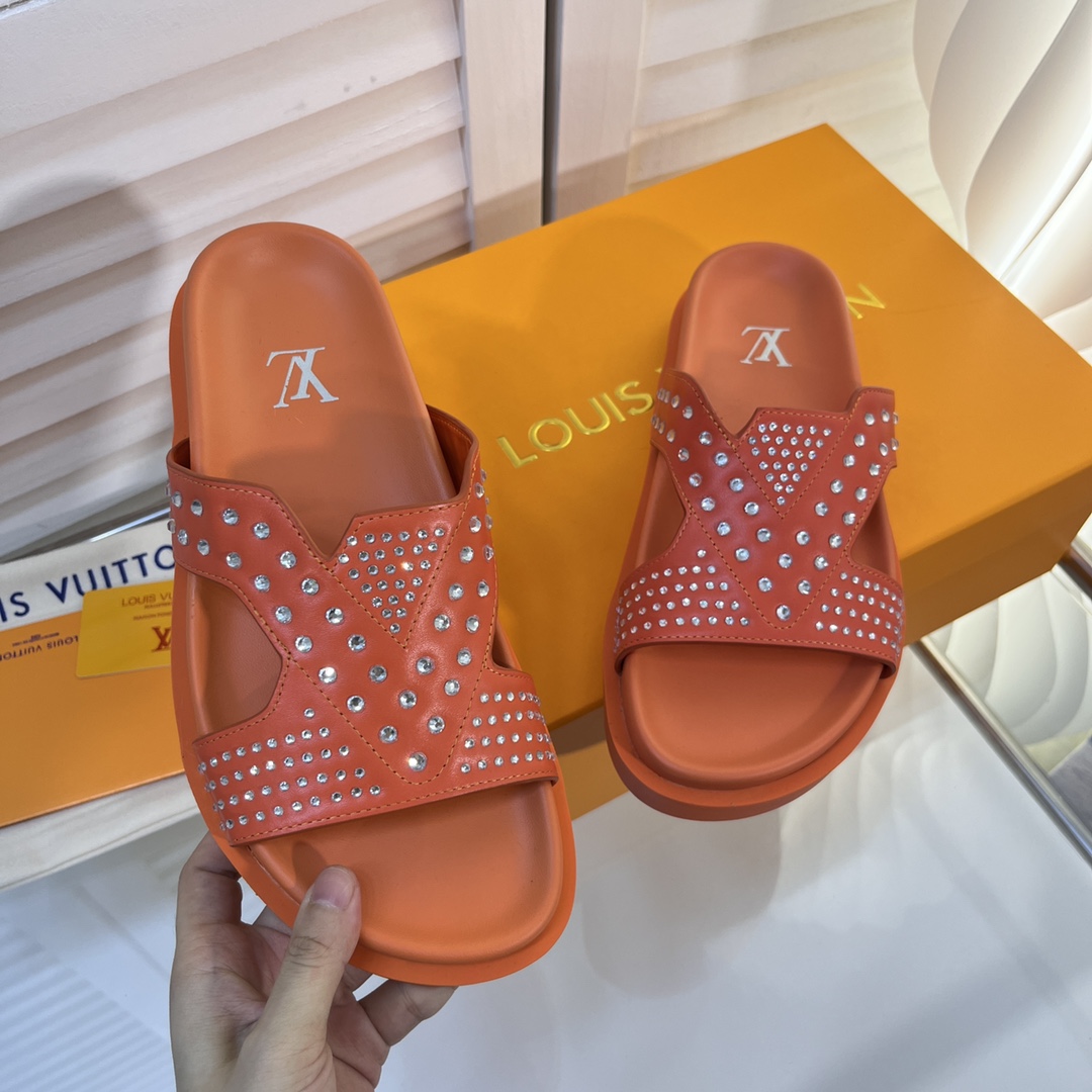 Louis Vuitton Oasis Mule LV Red For Women