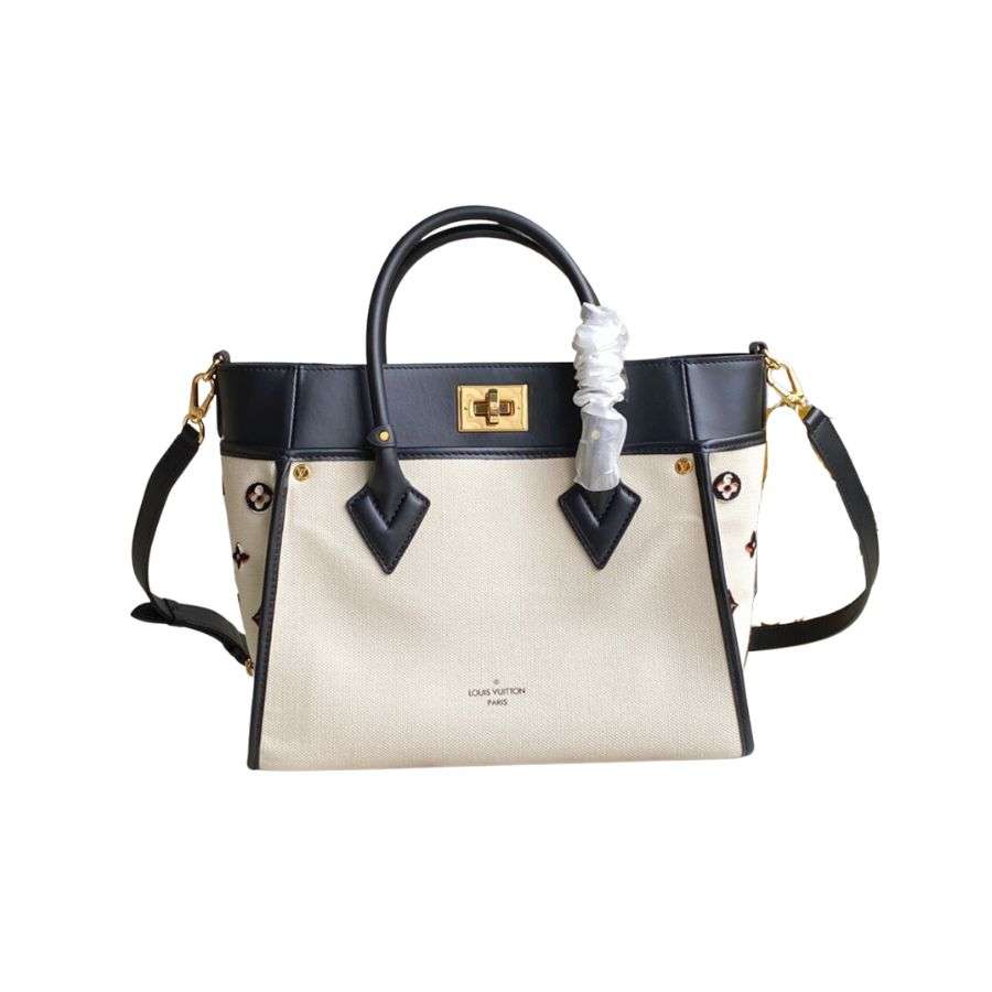 Louis Vuitton On My Side MM Tote Bag Cream For Women 12in/30.5cm