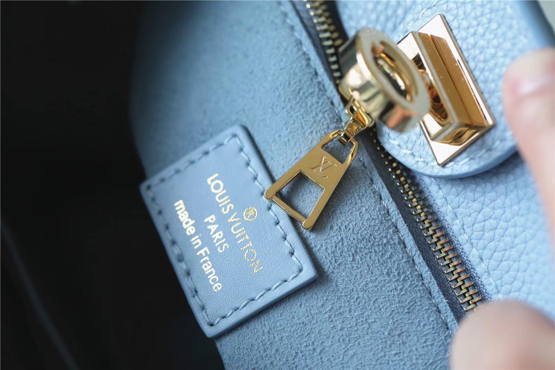 Louis Vuitton On My Side PM Mahina Bleu Nuage Blue For Women, Women’s Handbags, Shoulder And Crossbody Bags 25cm/9.8in
