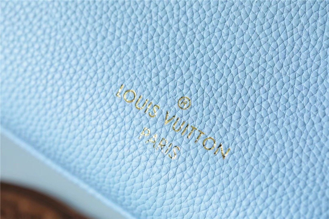 Louis Vuitton On My Side PM Mahina Bleu Nuage Blue For Women, Women’s Handbags, Shoulder And Crossbody Bags 25cm/9.8in