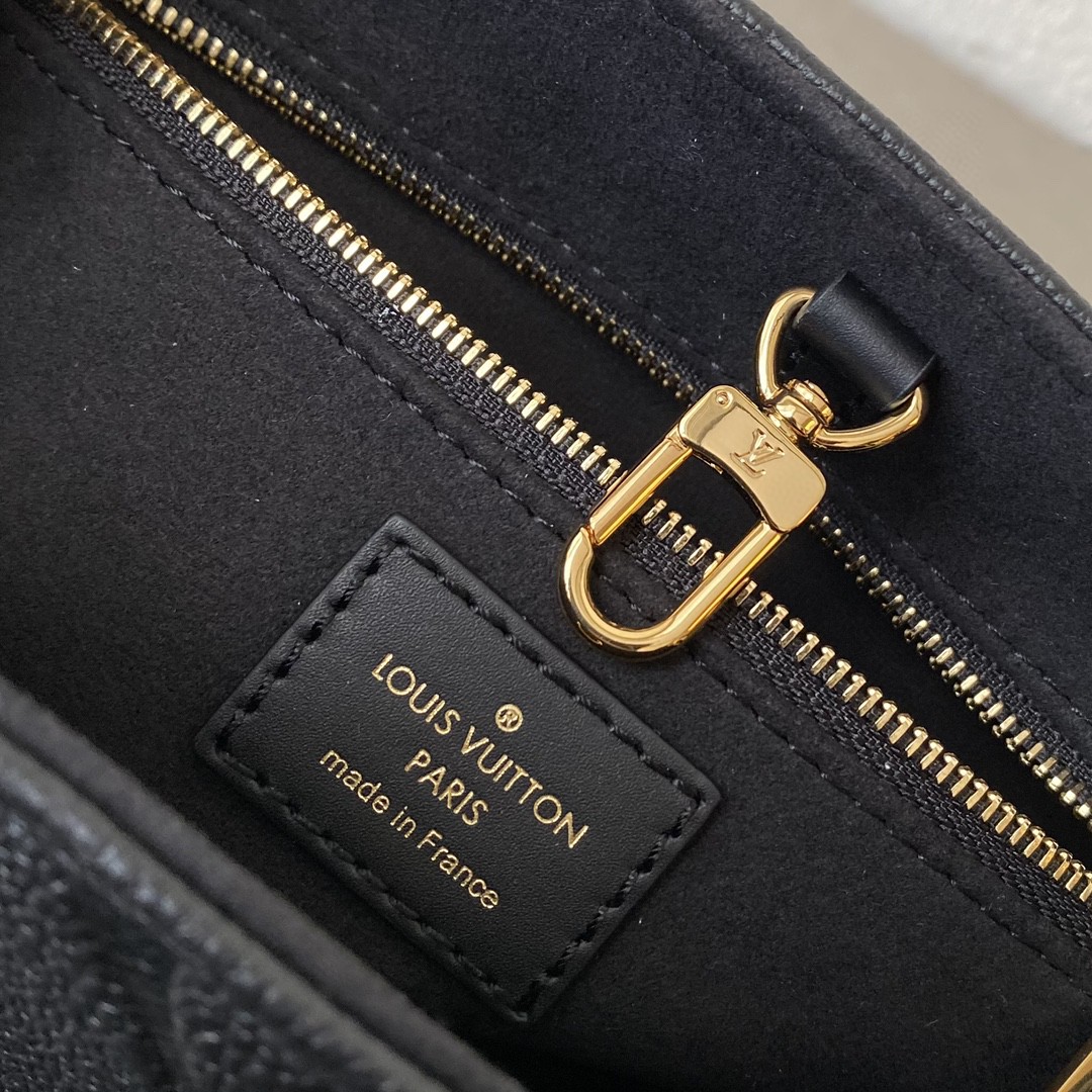 Louis Vuitton On The Go PM Bag Monogram Empreinte 9.8in/25cm Black