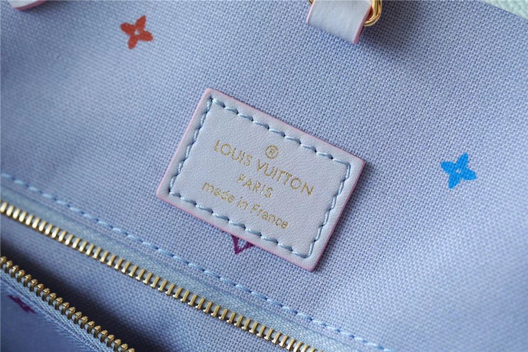 Louis Vuitton Onthego GM Tote Bag In Monogram Canvas Sunrise Pastel For Women 16.1in/41cm