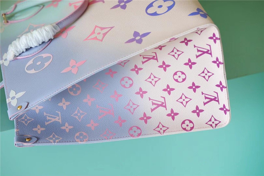 Louis Vuitton Onthego GM Tote Bag In Monogram Canvas Sunrise Pastel For Women 16.1in/41cm