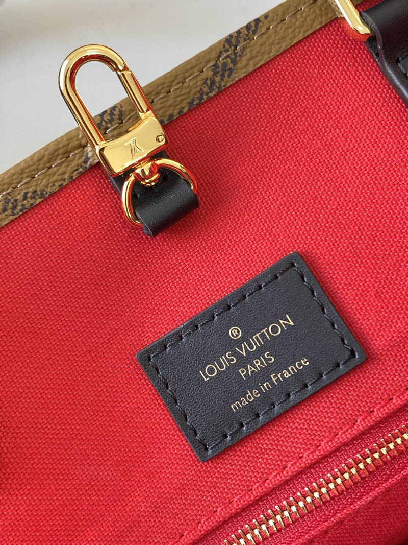 Louis Vuitton OnTheGo MM Monogram And Monogram Reverse Canvas For Women, Women’s Handbags, Shoulder Bags 13.8in/35cm
