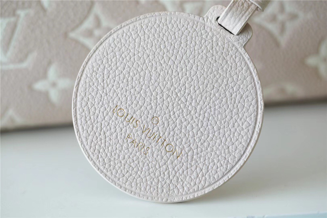 Louis Vuitton Onthego MM Monogram Empreinte Beige/ Pink/ Yellow For Women, Women’s Handbags, Shoulder And Crossbody Bags 35cm/13.8in