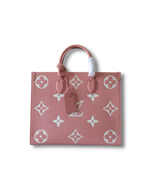 Louis Vuitton Onthego MM Monogram Empreinte Pink For Women 9.8in/25cm