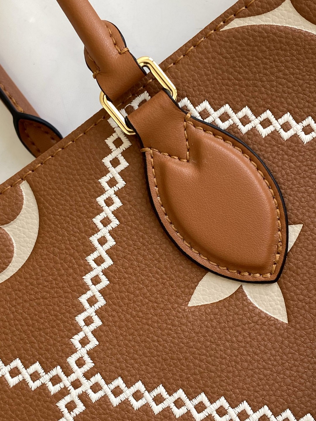 Louis Vuitton Onthego MM Tote Bag Monogram Empreinte Arizona Brown For Women, Women Handbags, Shoulder Bags And Crossbody Bags 13.8in/35cm